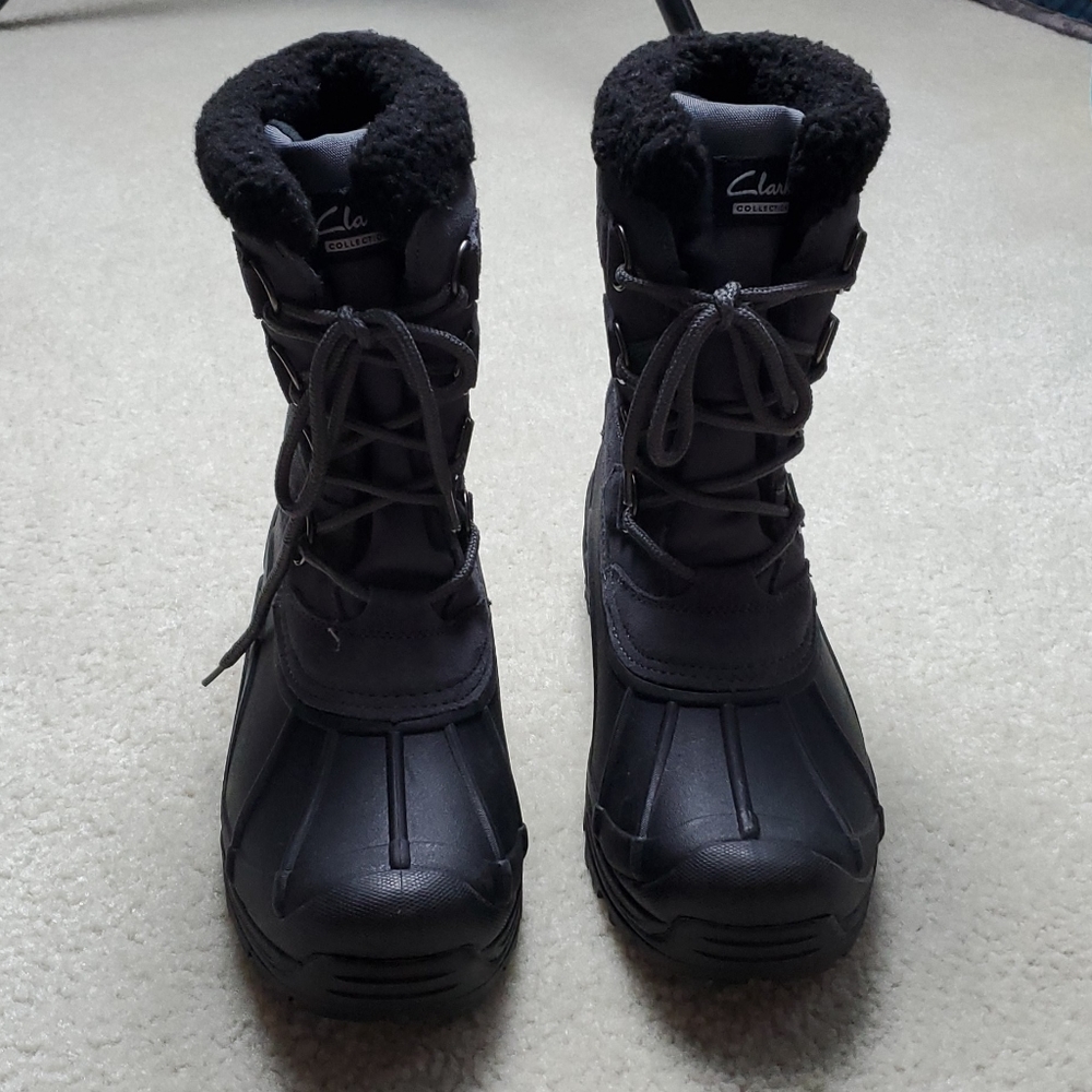 CLARKS COLLECTION MEN WATERPROOF WINTER BOOTS SZ 9